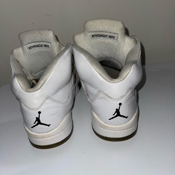 Jordan 5 'Metallic White'- size 8 - Picture 4 of 5